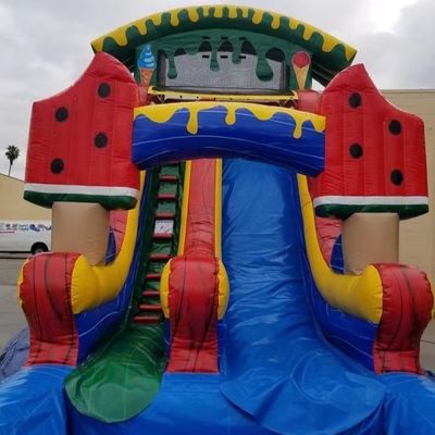 Park aufblasbare gekühlte Wassermelone Wasserrutsche mit Poolunterstützung Ein Artikel Kauf