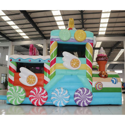 Customized Farbe kommerzielle PVC aufblasbare Sprungburg für Süßigkeiten Auto in Party-Vermietungen