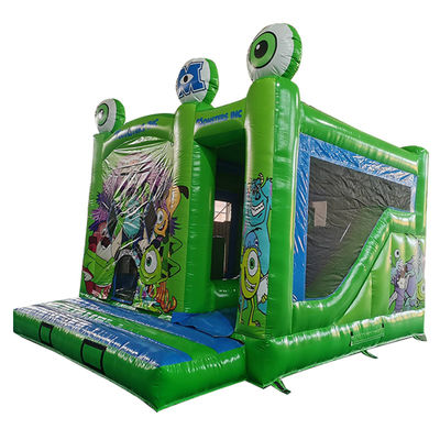 PORTABLE 18ft Monsters Inc. Aufblasbares Sprunghaus mit trockener Rutsche und kleinen Hindernissen