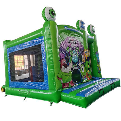 PORTABLE 18ft Monsters Inc. Aufblasbares Sprunghaus mit trockener Rutsche und kleinen Hindernissen
