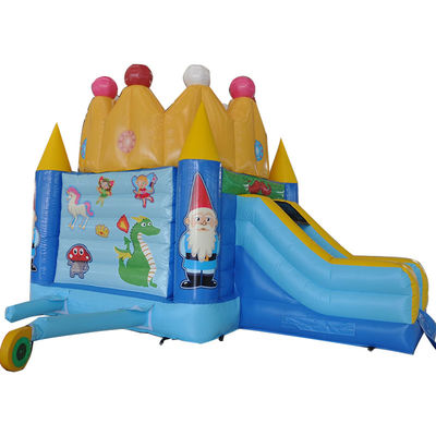 Prinzessin Geburtstagsfeier Aufblaser Schloss mit Schieberegler und 0,55 mm Platon PVC Plane