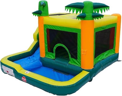 Tropen-PVC aufblasbares Wassersprunghaus Pool Wasserrutsche Maximalkapazität 100-500kg