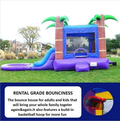 PVC aufblasbare Wasserrutsche mit Basketballhoop für Kinder und Erwachsene