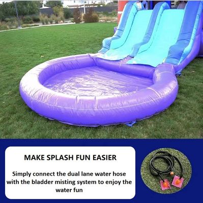PVC aufblasbare Wasserrutsche mit Basketballhoop für Kinder und Erwachsene
