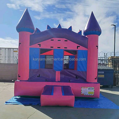 Unisex Prinzessin Accessoires Aufblasbare rosa Burg Haus für Kinder Geburtstagsfeier Thema