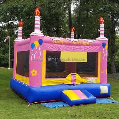 Unisex Prinzessin Accessoires Aufblasbare rosa Burg Haus für Kinder Geburtstagsfeier Thema