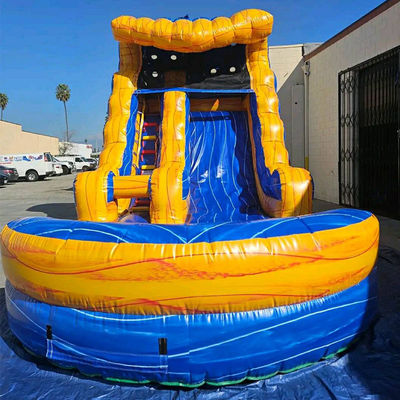 Portable Spaß garantiert mit kleinen tropischen aufblasbaren Wasserslide Combo Sprunghaus