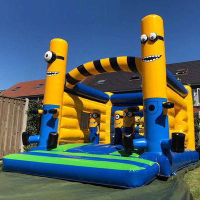 CE/EN71/EN14960 Zertifizierte Commercial Cartoon-Theme Aufblastrampolin-Schlosskombination