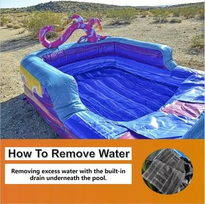 Unisex 28ft aufblasbare Wasserrutsche mit Pool und Blaser