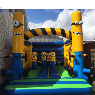 CE/EN71/EN14960 Zertifizierte Commercial Cartoon-Theme Aufblastrampolin-Schlosskombination