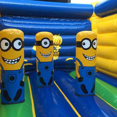 CE/EN71/EN14960 Zertifizierte Commercial Cartoon-Theme Aufblastrampolin-Schlosskombination