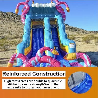 Wasserrutsche kommerzieller Qualität aufblasbar mit Splash-Pool angepasste Farbe und Größe