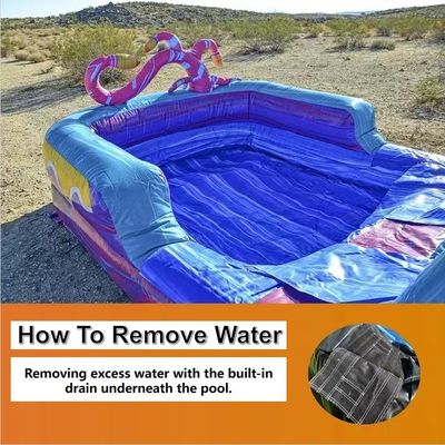 Wasserrutsche kommerzieller Qualität aufblasbar mit Splash-Pool angepasste Farbe und Größe