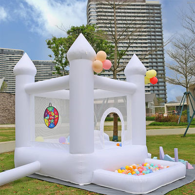 Baby weißes dekoratives PVC aufblasbares Sprunghaus für Familienfeiern