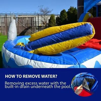 Zweifachverstärkung PVC aufblasbare Wasserrutsche mit Kletterwand