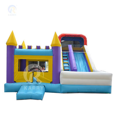 Klassischer Kinder-Springer aufblasbare Schloss-Slide-Combo mit Schwimmbad Digitaldruck
