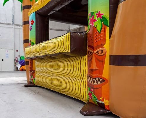 Aufblasbare Pub-Zeltblaser mit Blaser, der aufblasbare tropische Tiki-Bar ausstellt