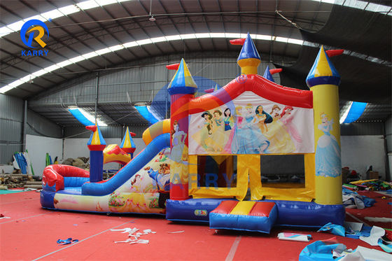 PVC aufblasbares Sprunghaus Wasserrutsche Combo für Unisex Prinzessin Party Hinterhof Spaß