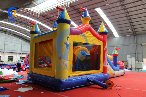 PVC aufblasbares Sprunghaus Wasserrutsche Combo für Unisex Prinzessin Party Hinterhof Spaß