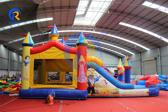 PVC aufblasbares Sprunghaus Wasserrutsche Combo für Unisex Prinzessin Party Hinterhof Spaß