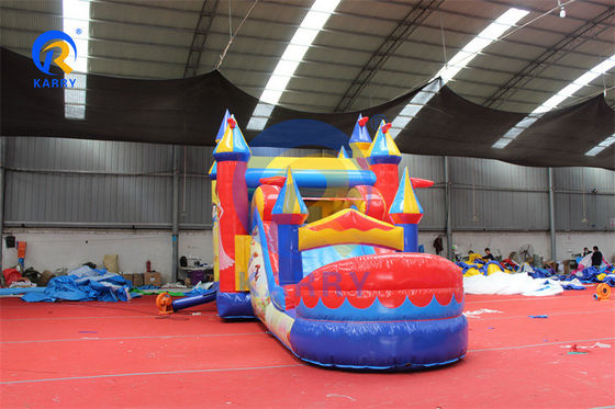 PVC aufblasbares Sprunghaus Wasserrutsche Combo für Unisex Prinzessin Party Hinterhof Spaß
