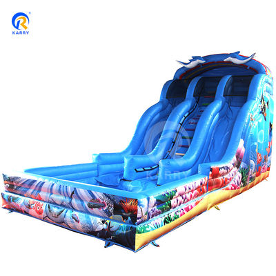 Custom Commercial Aufblasbare Sprungburg Rutschkombination mit Pool und Sprunghaus