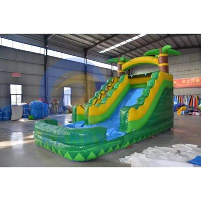 4X9M Größe PVC Außen aufblasbare D-Rutsche für Park-Entertainment-Zubehör Luftbläser