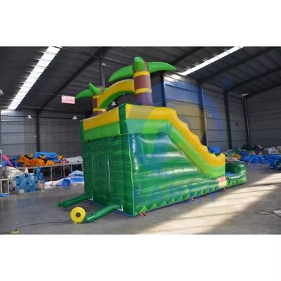 4X9M Größe PVC Außen aufblasbare D-Rutsche für Park-Entertainment-Zubehör Luftbläser