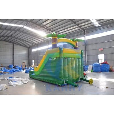 4X9M Größe PVC Außen aufblasbare D-Rutsche für Park-Entertainment-Zubehör Luftbläser
