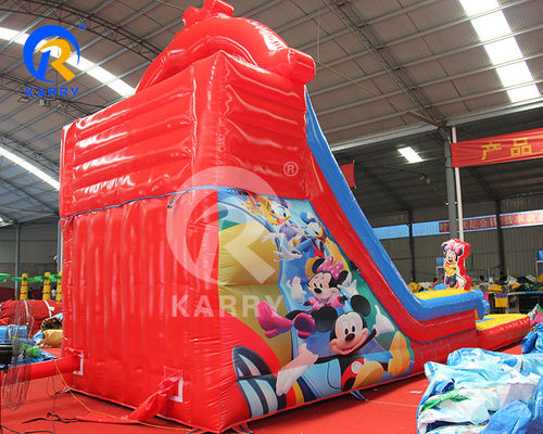 CH PVC Materialien Aufblasbare Wasserrutsche Sprunghaus Rutsche Maximalkapazität 100-500kg Park