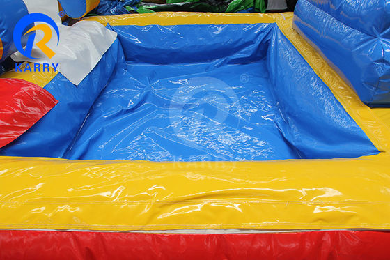 CH PVC Materialien Aufblasbare Wasserrutsche Sprunghaus Rutsche Maximalkapazität 100-500kg Park