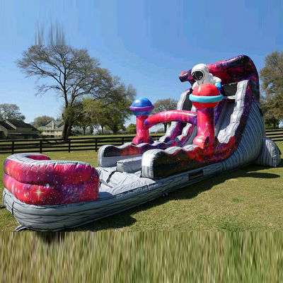 Vergnügungspark Bouncy Toy 9x5x5m oder maßgeschneiderte Größe Schloss-Slide Combo Astronaut Thema