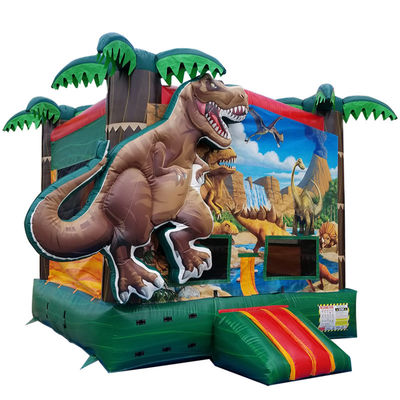 Luftbläser inklusive Pop Dinosaurier Land aufblasbares Trampolin für Kinder und Erwachsene