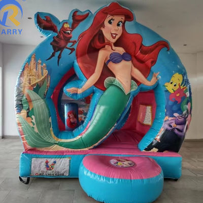 Party Vermietung PVC aufblasbares Sprunghaus mit Meerjungfrau Thema und Blaser