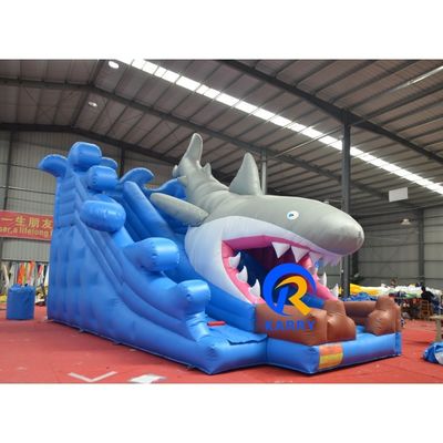 Customized Big Shark aufblasbare Wasserrutsche für den Pool OEM kommerzielle Gelegenheit