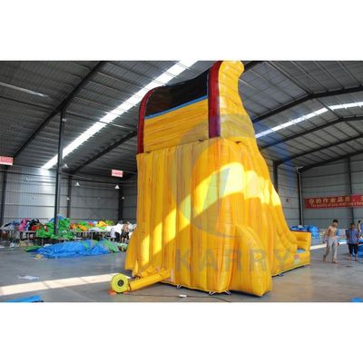 Gewerbliche Qualität schicke aufblasbare Wasserrutsche mit Digitaldruck 18ft Quadratgröße