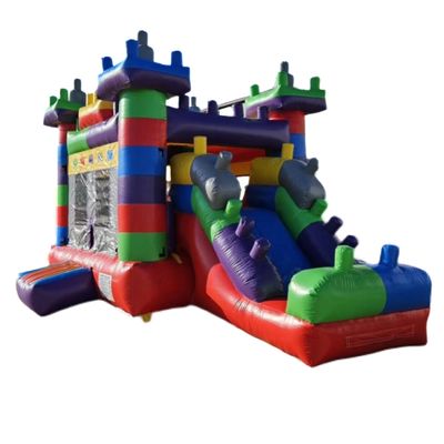 Außenpark Unisex kommerzielle farbenfrohe Tetris Springen aufblasbares Sprunghaus für Kinder