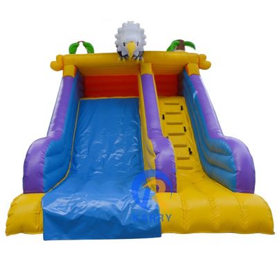 Anpassungsgröße Outdoor Entertainment Angry Crow aufblasbare Wasserrutschen für Kinder spielen