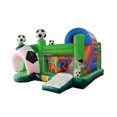 Jump Slide und Score PVC aufblasbares Türsteherhaus für Unisex-Fußballfans