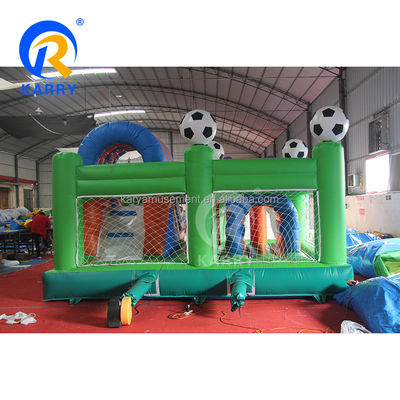 Jump Slide und Score PVC aufblasbares Türsteherhaus für Unisex-Fußballfans