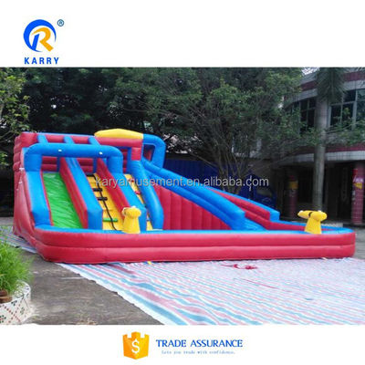 Sommer Big Pool Slide Aufblaskasten für Kinder Outdoor-Schwimmbad Klettern Spiel