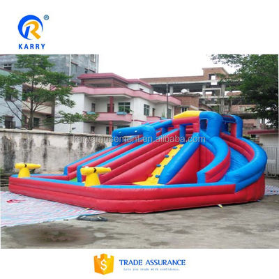 Sommer Big Pool Slide Aufblaskasten für Kinder Outdoor-Schwimmbad Klettern Spiel