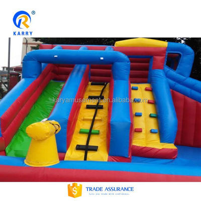 Sommer Big Pool Slide Aufblaskasten für Kinder Outdoor-Schwimmbad Klettern Spiel