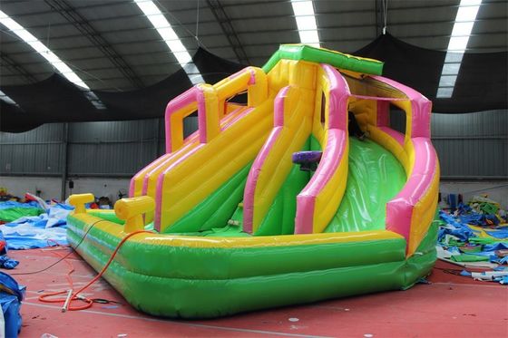 Sommer Big Pool Slide Aufblaskasten für Kinder Outdoor-Schwimmbad Klettern Spiel