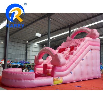 5-10 Kinderkletterspiel aufblasbarer Aussteiger Wasserrutsche Sprungschloss mit Pool