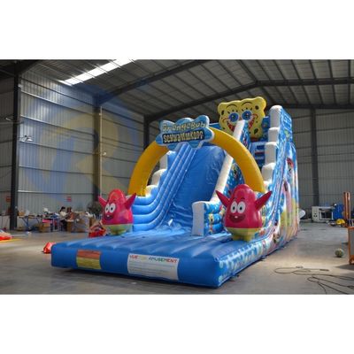Kinderliebste Zeichentrickfigur Große blaue Wasserrutsche für Erwachsene