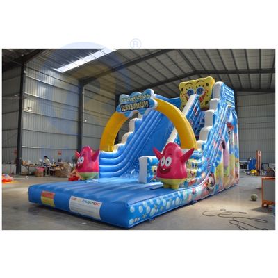 Kinderliebste Zeichentrickfigur Große blaue Wasserrutsche für Erwachsene