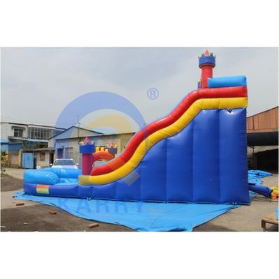 Indoor Rot und Blau Kinder-Wasserpark Aufblasspiele-Slide mit Digitaldruck-Logo