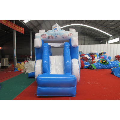 Gefrierter aufblasbarer Wagen mit Gleis Eis und Schnee Prinzessin Schloss Outdoor aufblasbares Spielzeug