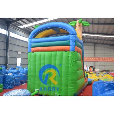 Maßgeschneiderte Farbe Große Hüpfburg Combo mit Pool Digital Printing und Steep Slide